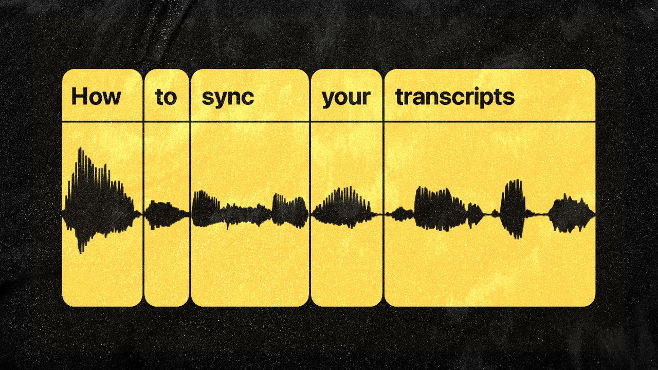 How to sync your transcripts to your podcast